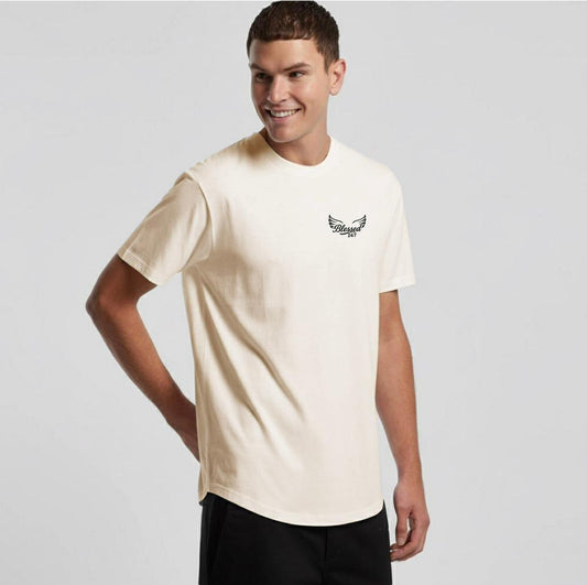 Jesus' Cross of Affirmations Tee - (Unisex) Soft Ivory