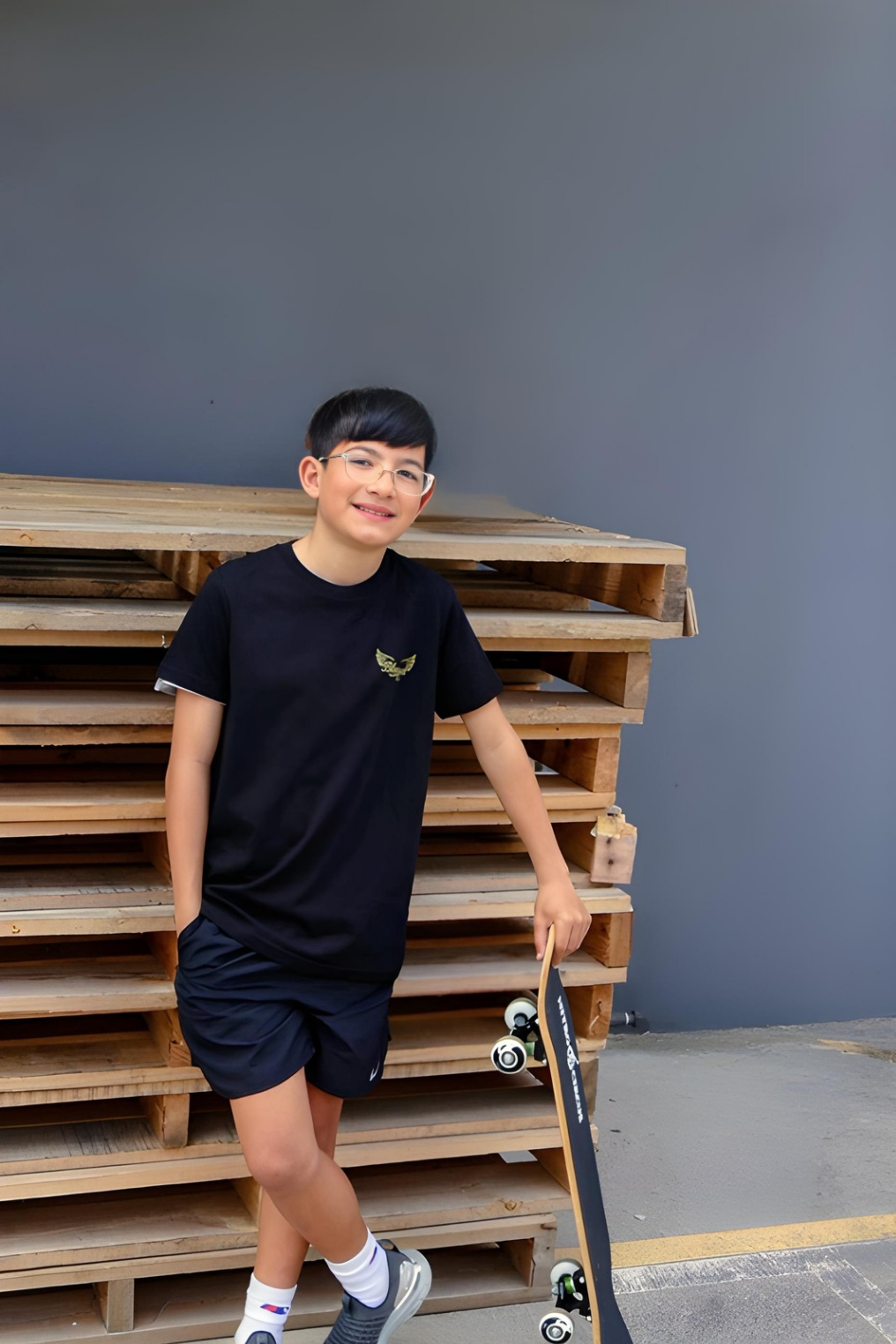 Faith Over Fear Youth Tee Unisex sz 8-16 - Black