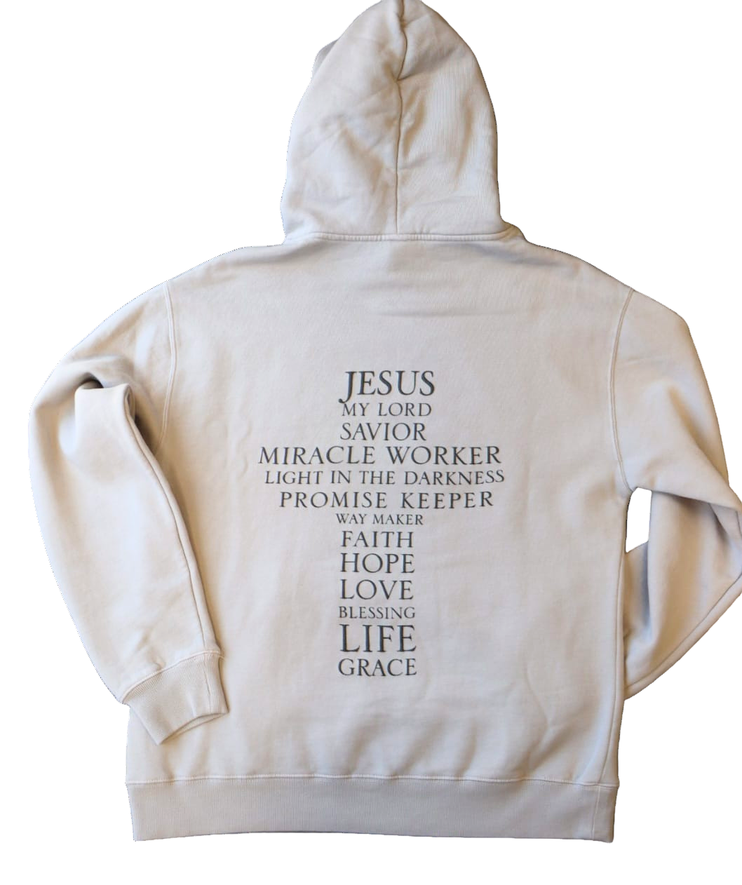Jesus Affirmation Cross Hoodie – Premium Quality