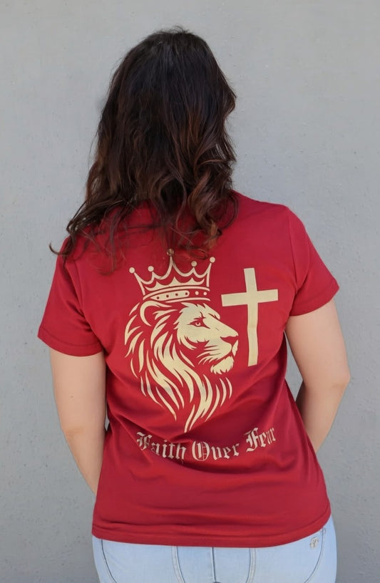 Faith Over Fear Tee – 180 GSM Unisex Christian Streetwear