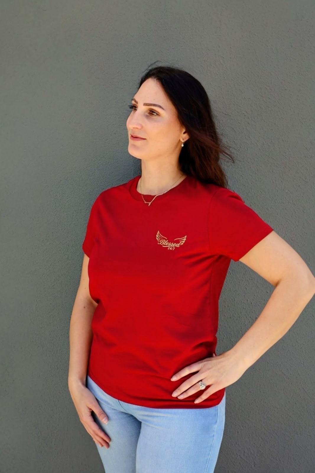 Faith Over Fear Adult Tee Unisex - Red