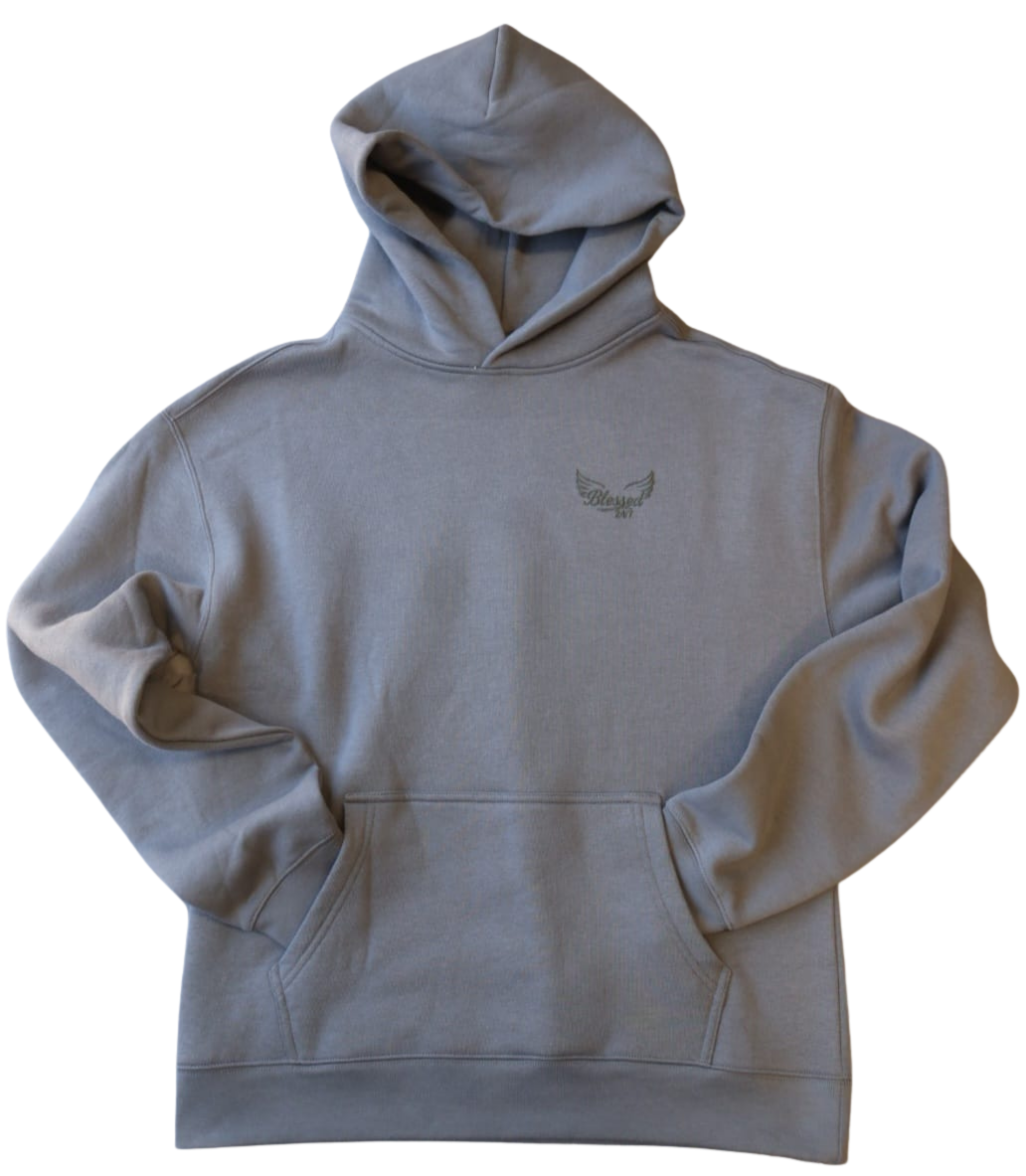 Jesus' Cross of Affirmations Hoodie - Shadow