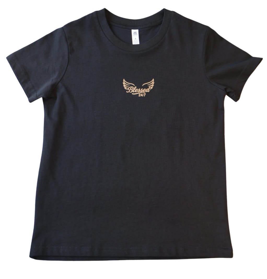 Dove of Peace – Youth Blessing Tee sz 8-16 (Unisex) Black
