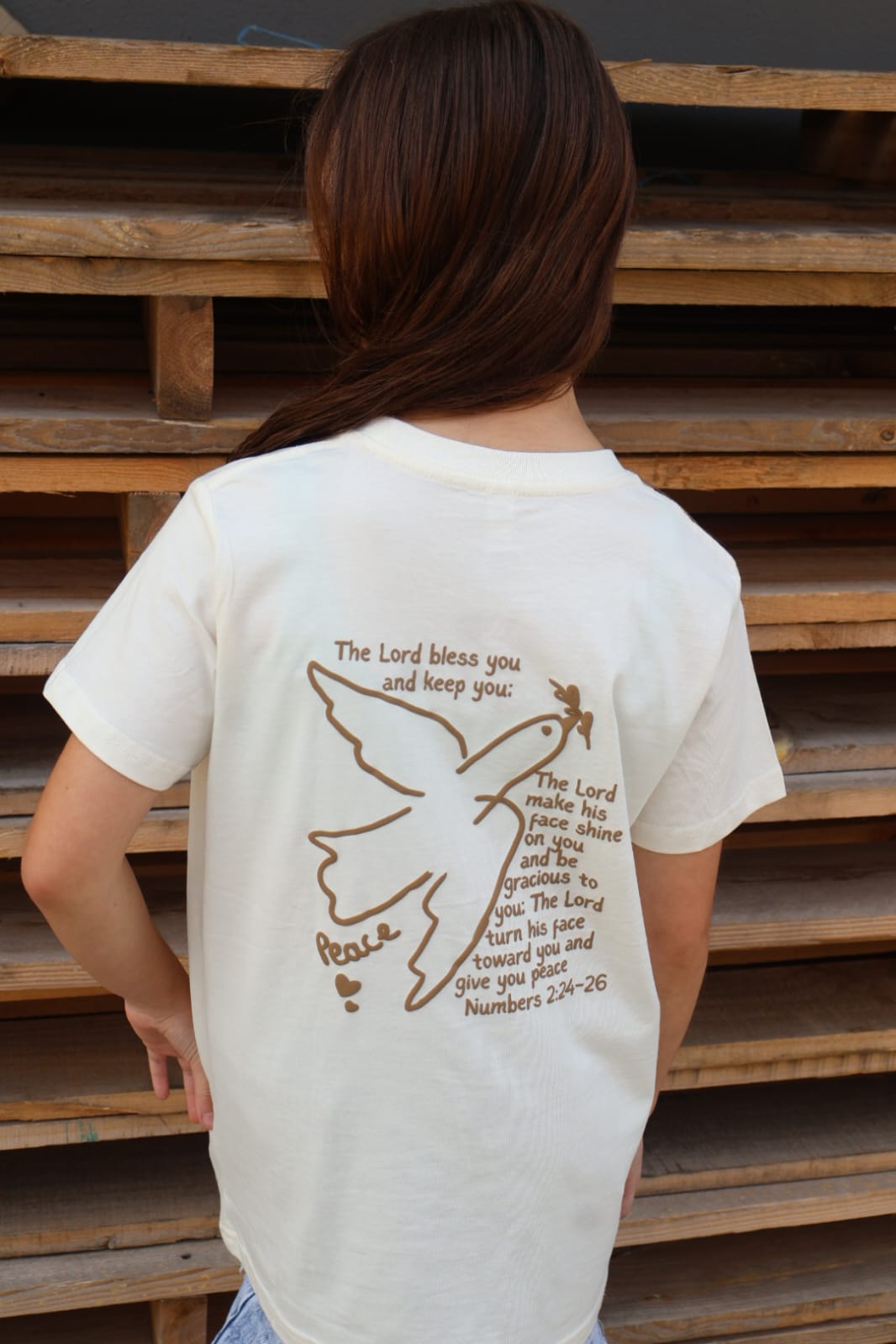 Dove of Peace – Youth Blessing Tee sz 8-16 (Unisex) Black