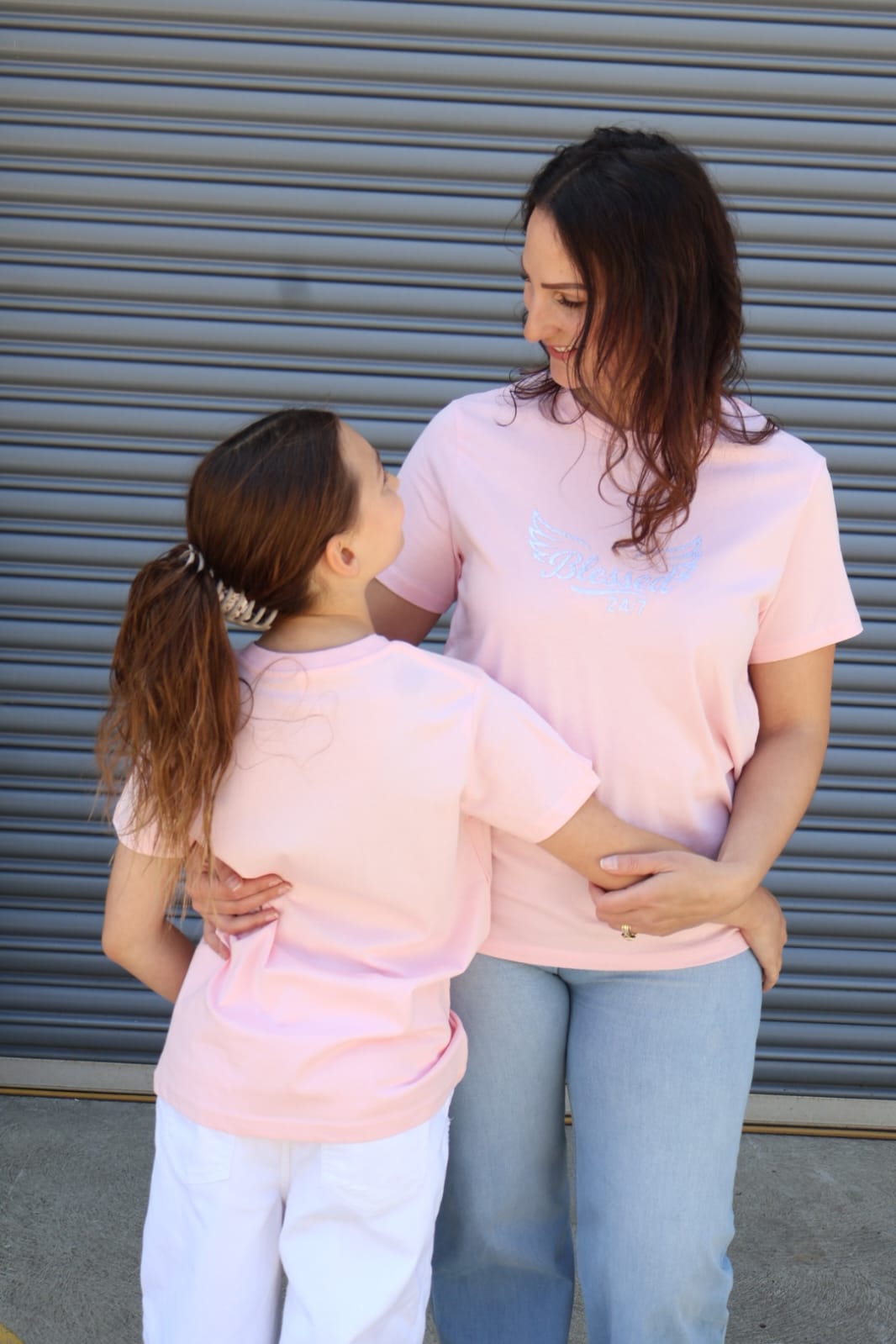 Youth Blessed 24/7 with Wings – Staple Tee sz 8-16 - Pink