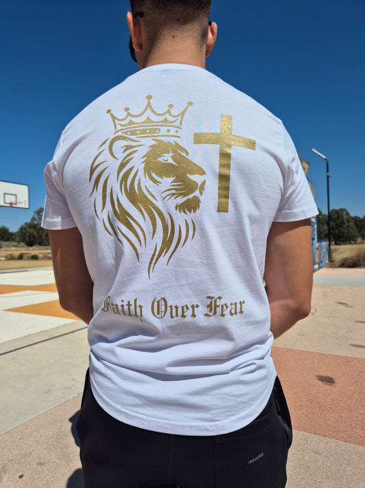 Faith Over Fear Tee – 180 GSM Unisex Christian Streetwear