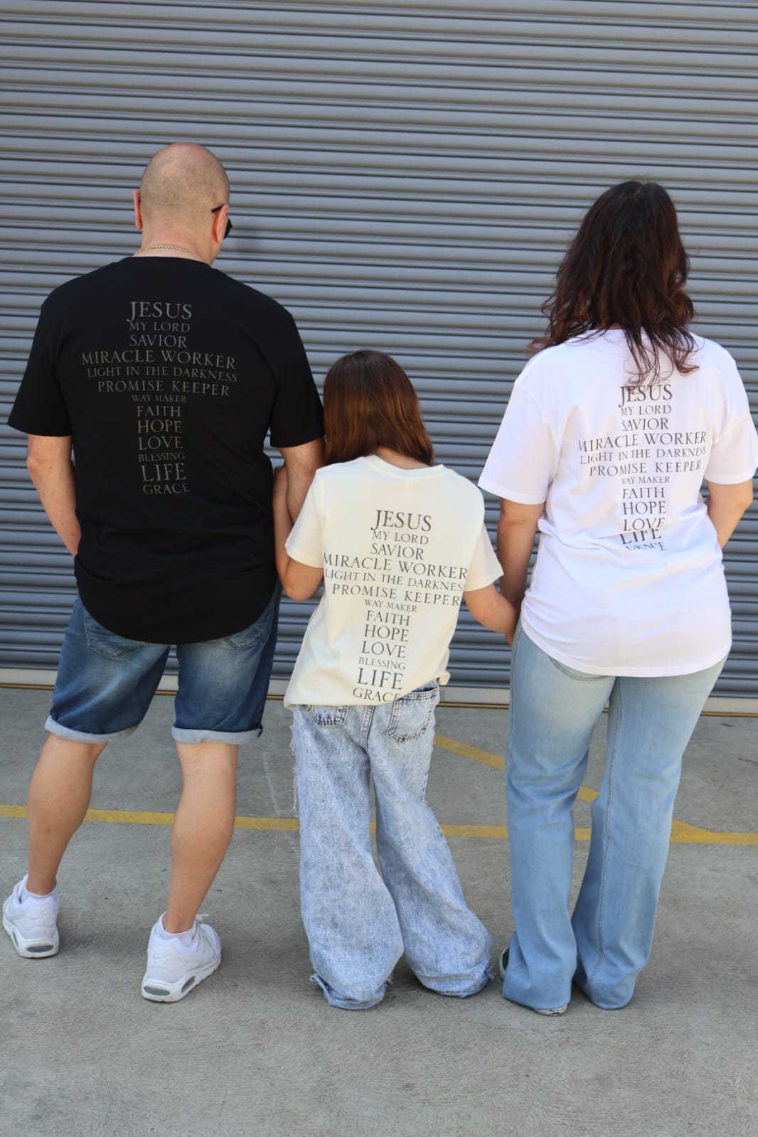 Jesus' Cross of Affirmations Tee - (Unisex) Black