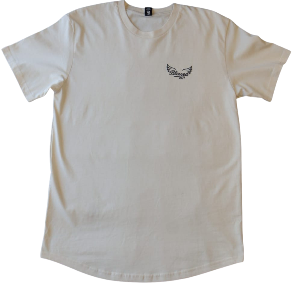 Jesus' Cross of Affirmations Tee - (Unisex) Soft Ivory